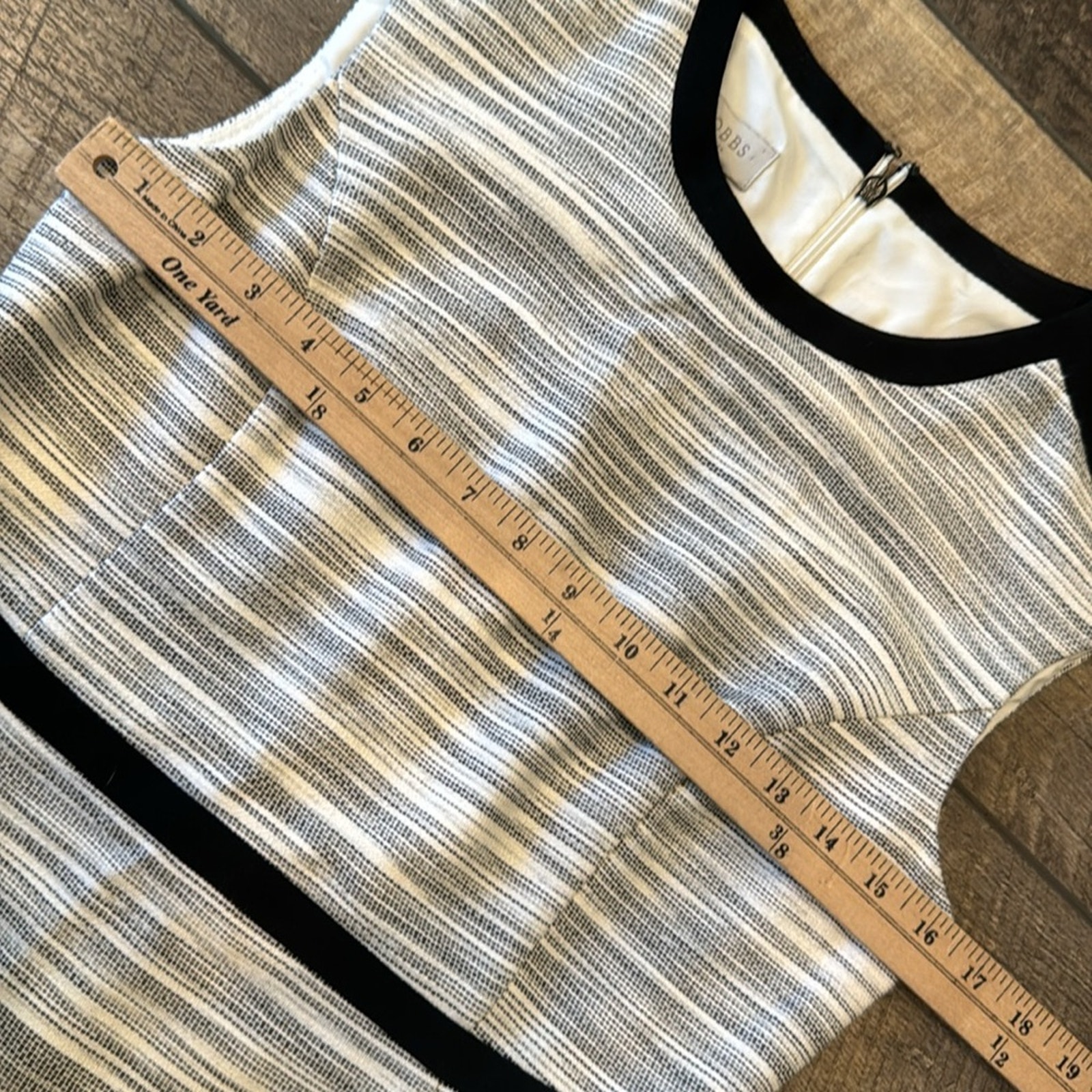 Nwt Hobbs London Women's Amira Dress Neutral Black Size 6 — image 6 of 8